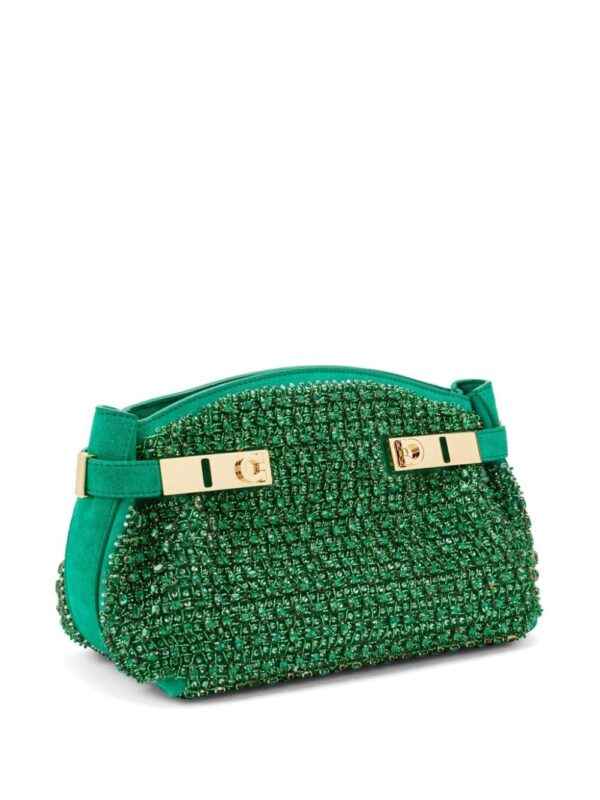 Ferragamo small Hug suede clutch bag - Image 3
