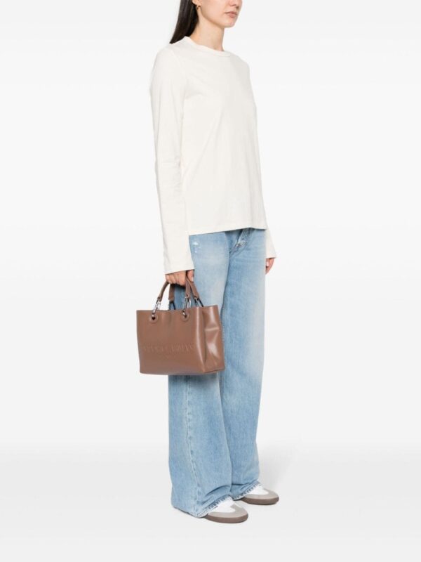 Emporio Armani small logo-embossed tote bag - Image 2