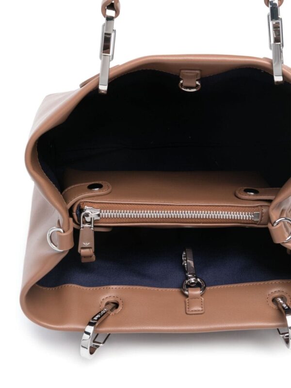 Emporio Armani small logo-embossed tote bag - Image 5