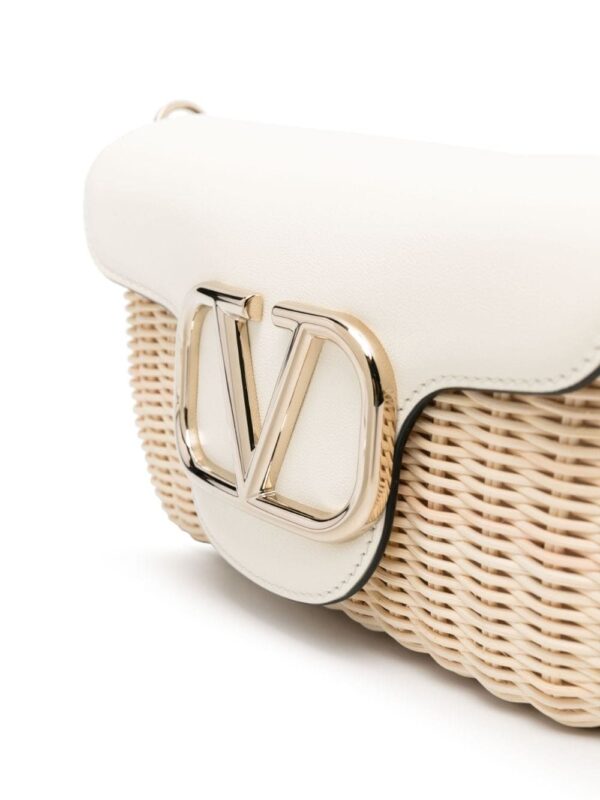 Valentino Garavani Locò raffia crossbody bag - Image 4