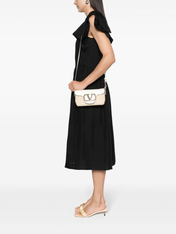 Valentino Garavani Locò raffia crossbody bag - Image 2