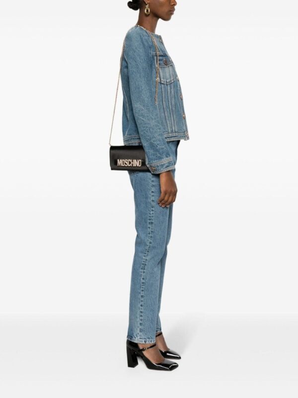 Moschino rhinestone-embellishment logo-lettering bag - Image 2