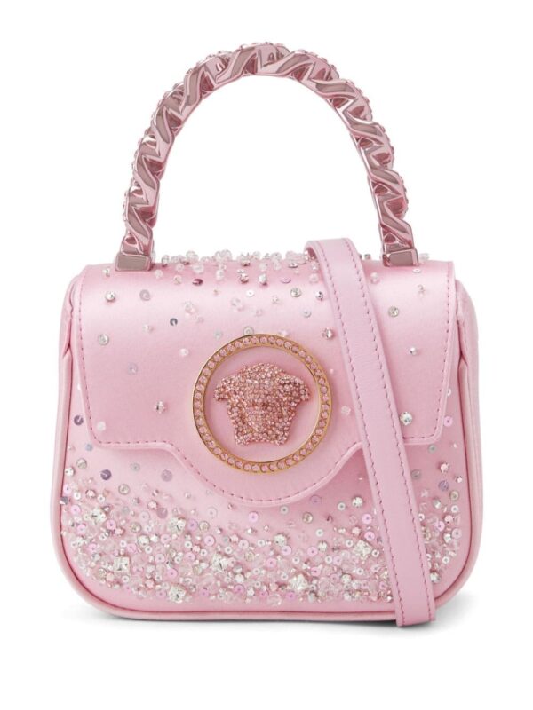 Versace mini Medusa Head leather handbag