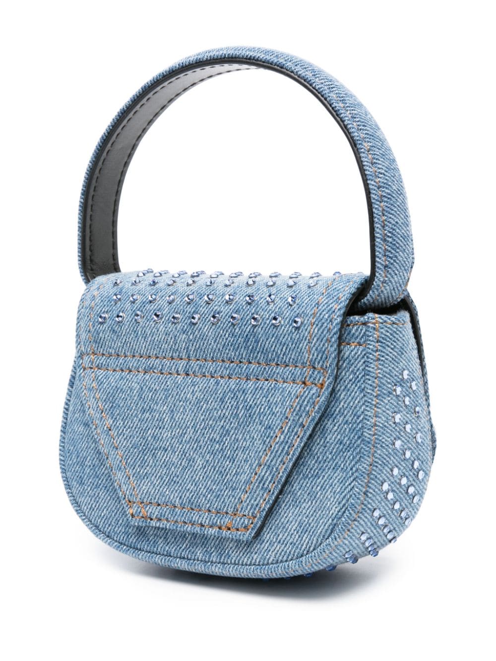 Diesel 1dr Xs denim mini bag - Image 3