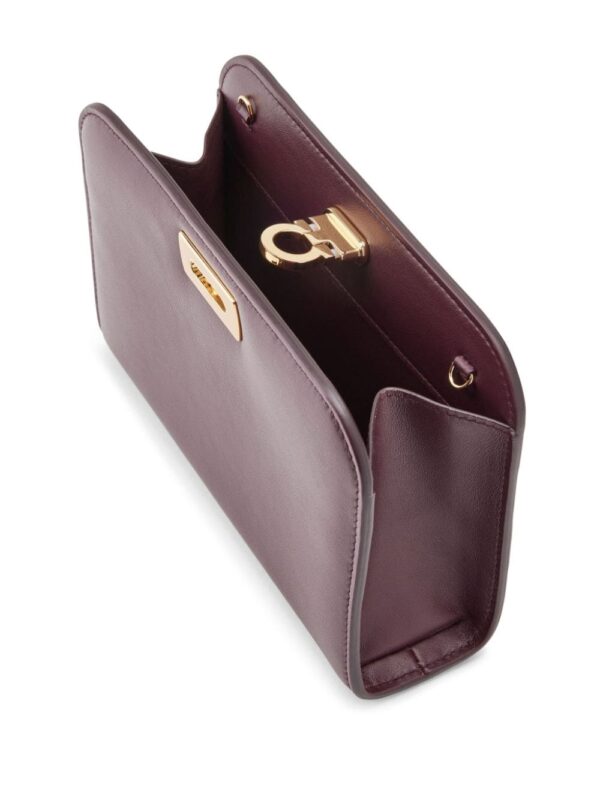 Ferragamo Diana leather clutch bag - Image 4