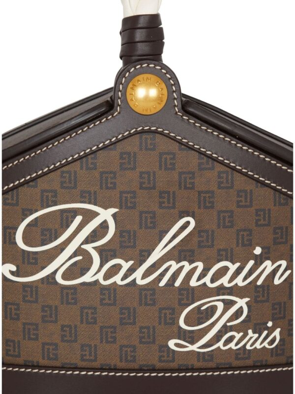 Balmain mini Monogram canvas bucket bag - Image 5