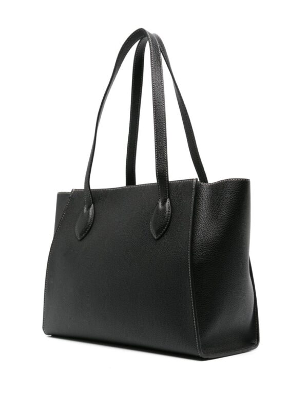 Love Moschino logo-lettering grained tote bag - Image 3