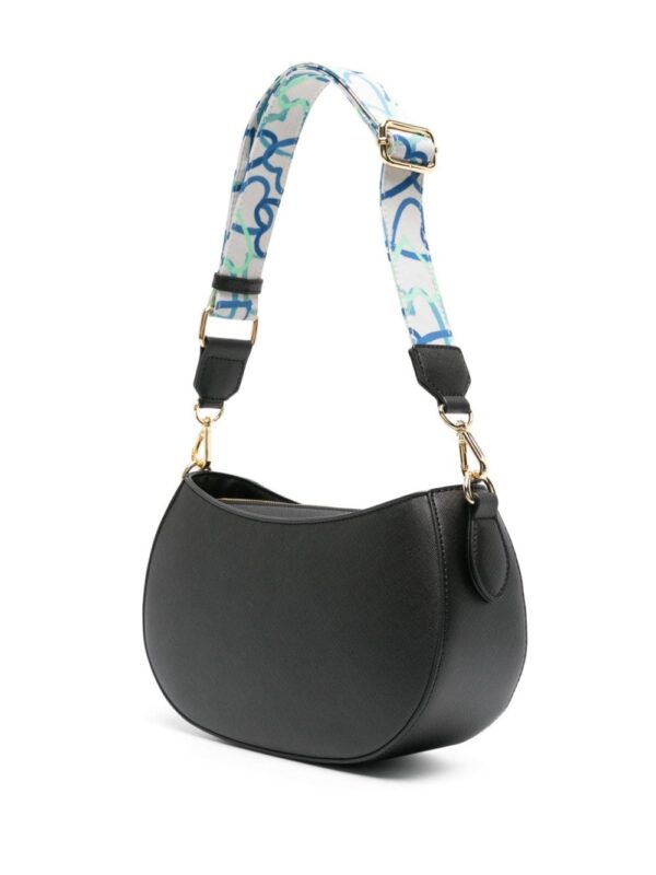 Love Moschino logo-plaque textured crossbody bag - Image 3