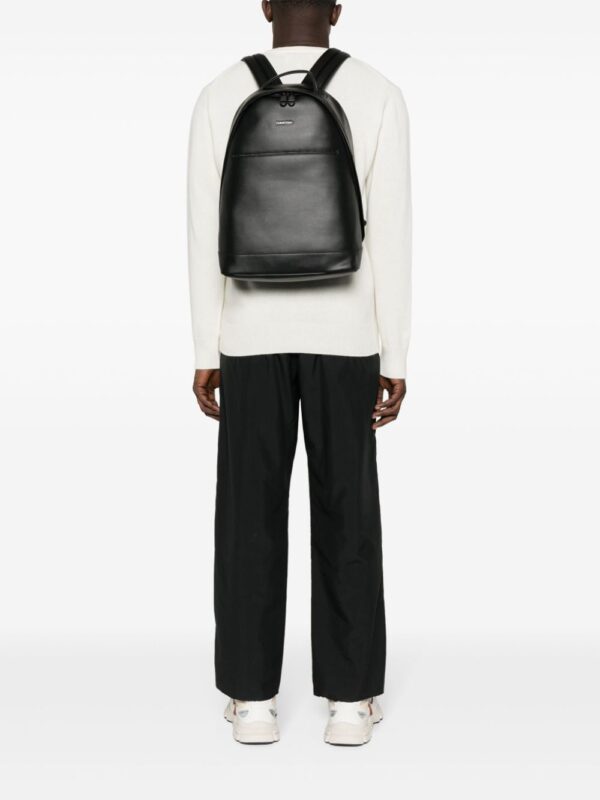 Calvin Klein logo-plaque leather backpack - Image 2