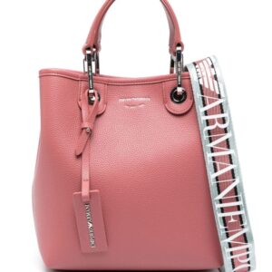 Emporio Armani logo-strap faux-leather bag