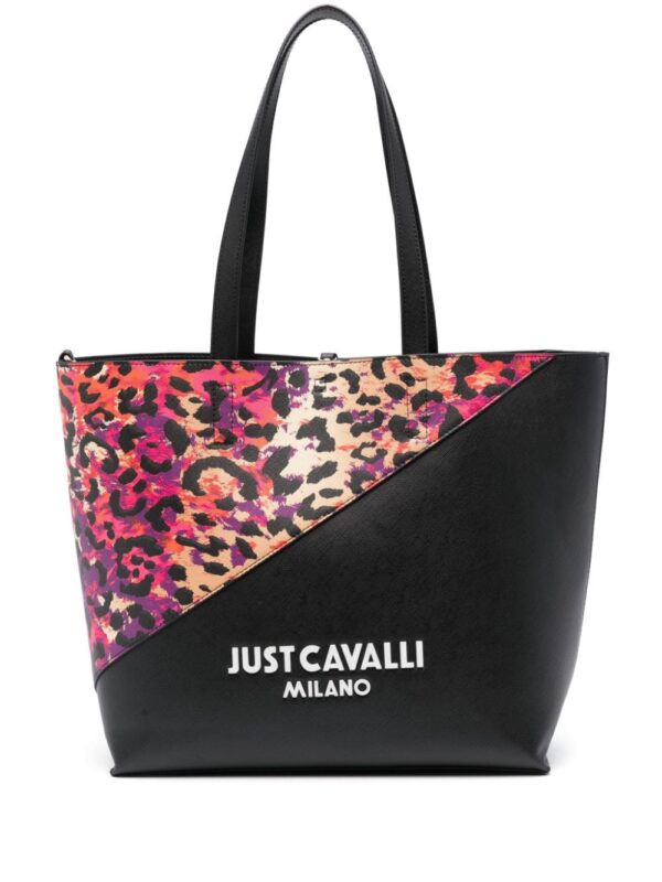 Just Cavalli colourblock panelled tote bag