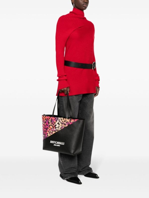 Just Cavalli colourblock panelled tote bag - Image 2