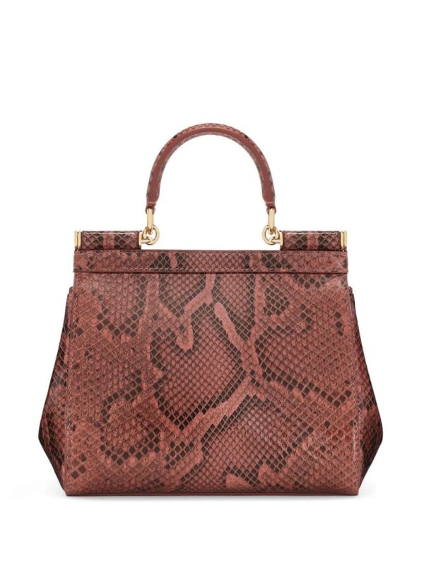 Dolce & Gabbana Sicily snakeskin-effect top-handle bag - Image 3