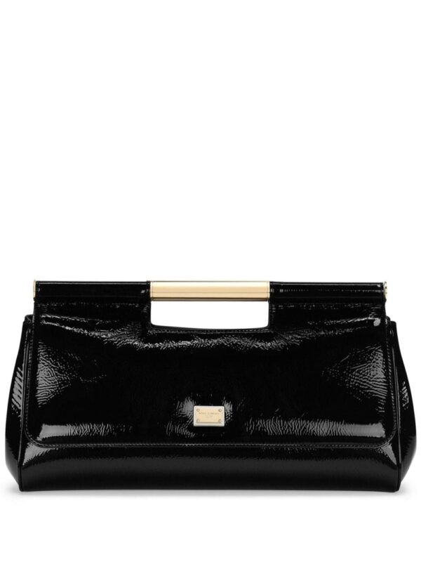Dolce & Gabbana patent-leather clutch bag