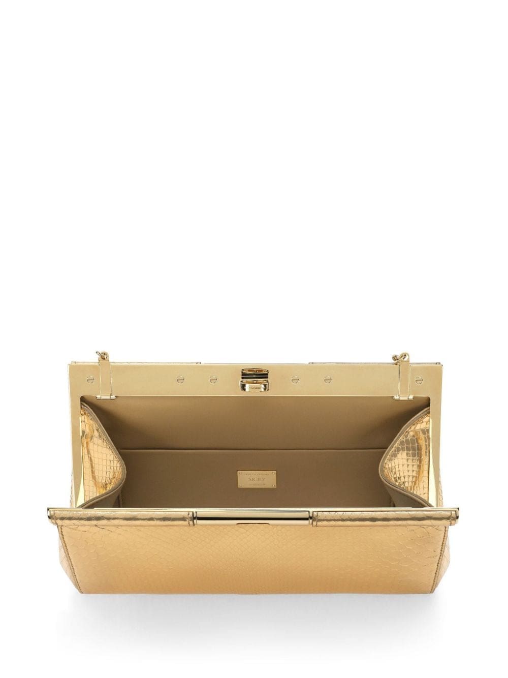 Dolce & Gabbana snakeskin-effect clutch bag - Image 5