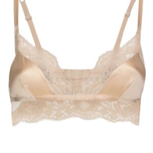 Dolce & Gabbana lace-trim satin bralette