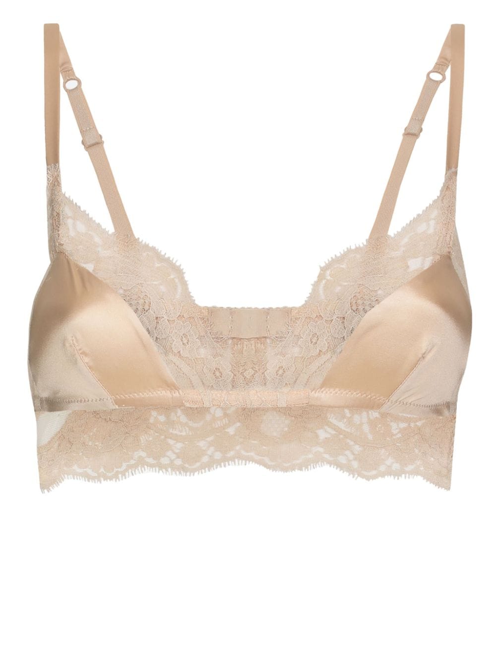 Dolce & Gabbana lace-trim satin bralette