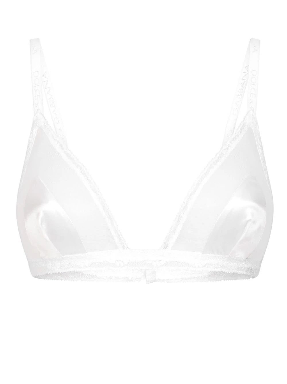 Dolce & Gabbana lace-trimmed triangle bra