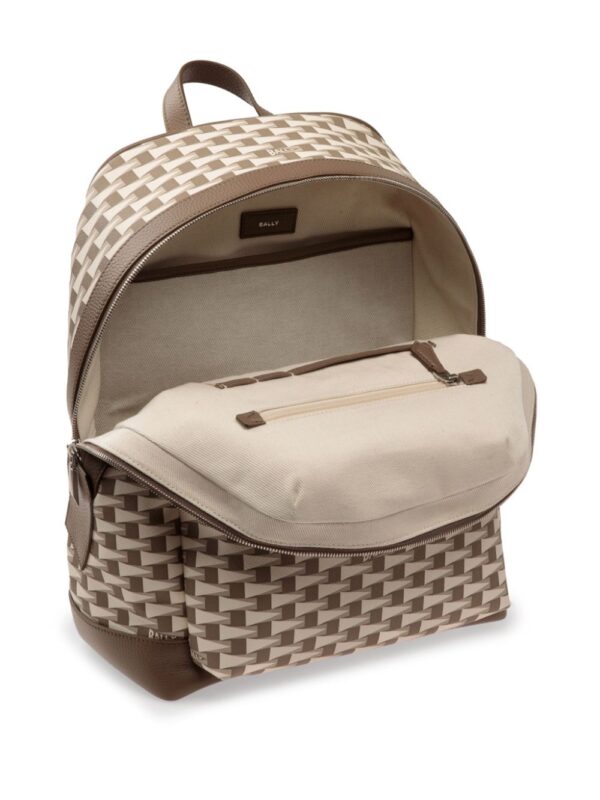 graphic-print faux-leather backpack - Image 4