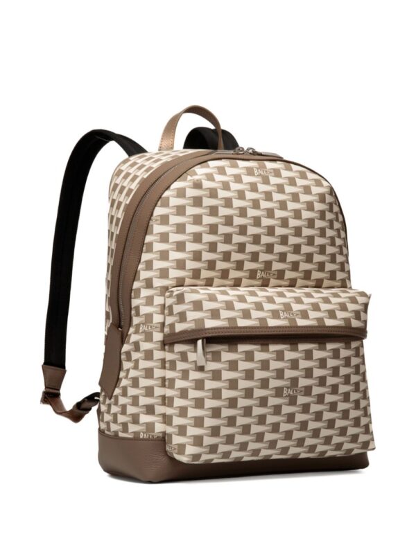 graphic-print faux-leather backpack - Image 3