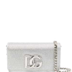 Dolce & Gabbana crystal-embellished clutch bag