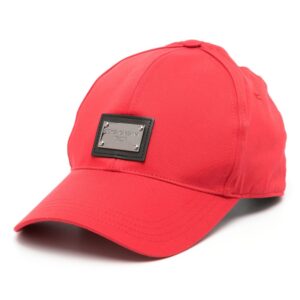 Dolce & Gabbana logo-plaque stretch-cotton hat