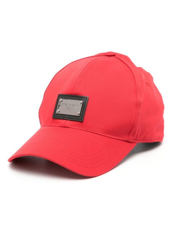 Dolce & Gabbana logo-plaque stretch-cotton hat
