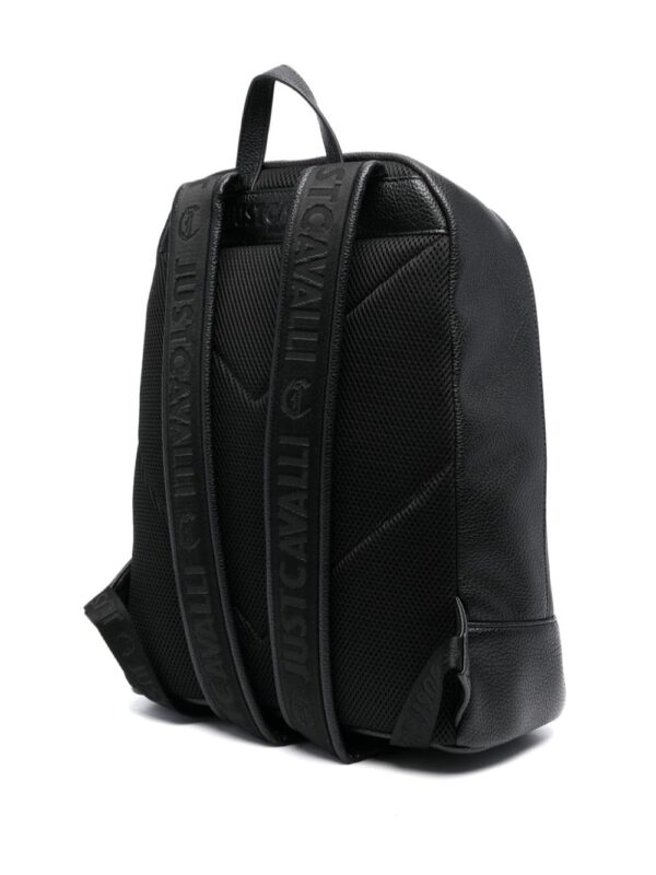 Just Cavalli appliqué-logo mesh-panel backpack - Image 4