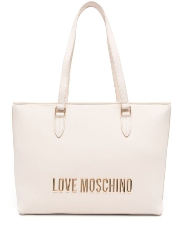 Love Moschino logo-plaque tote bag
