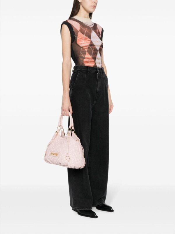 Love Moschino logo-patch tote bag - Image 2