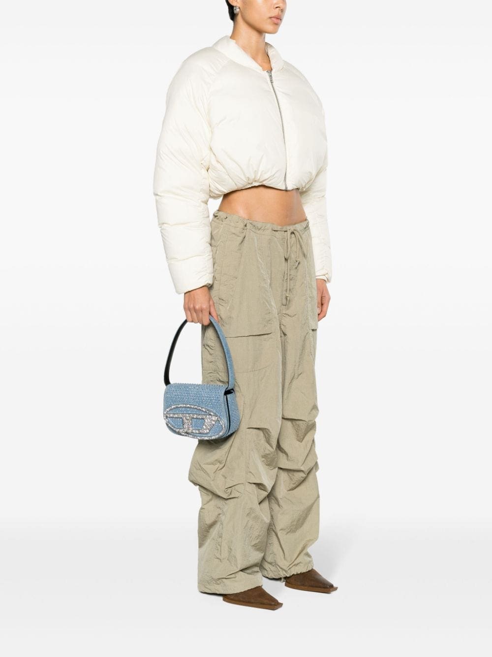 Diesel 1DR denim shoulder bag - Image 2