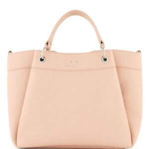 Armani Exchange logo-stamp tote bag