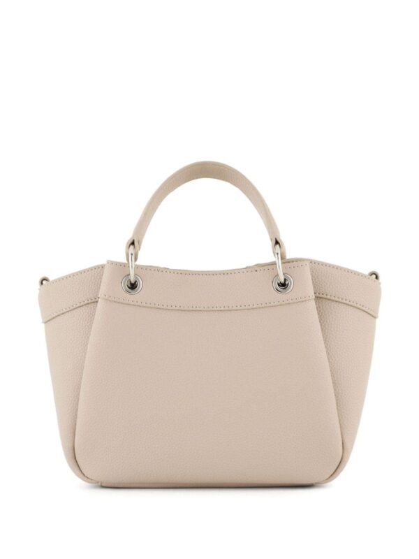 Armani Exchange logo-stamp pebble-texture tote bag - Image 2