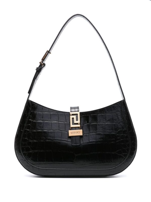 Versace Greca Goddess leather shoulder bag