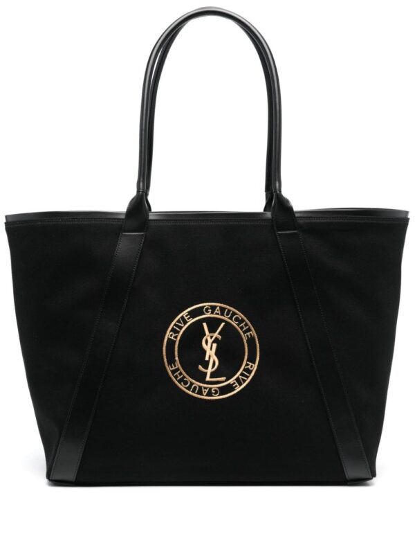 Saint Laurent Rive Gauche canvas tote bag