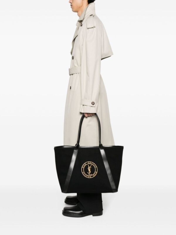 Saint Laurent Rive Gauche canvas tote bag - Image 2