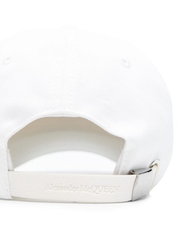 Alexander McQueen embroidered-motif cotton cap - Image 2