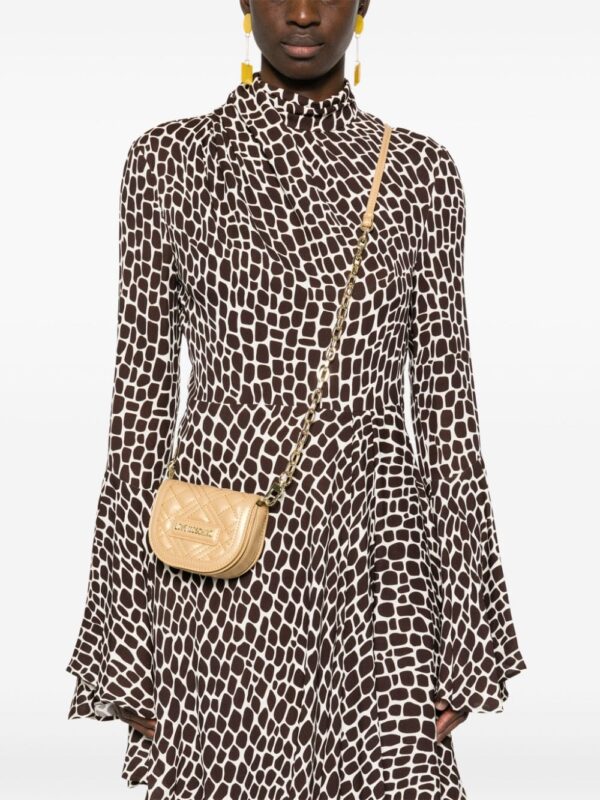 Love Moschino glitter-embellished quilted mini bag - Image 2