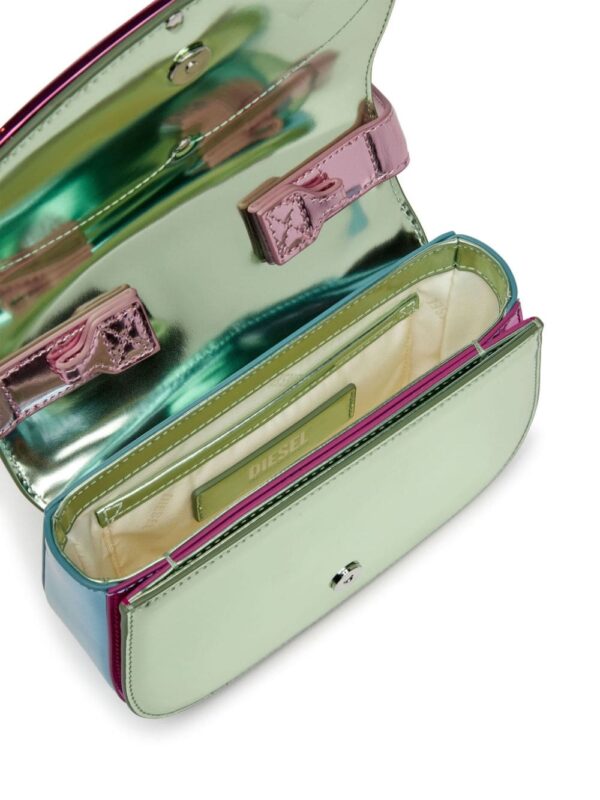 Diesel 1DR mirrored-finish shoulder bag - Image 5