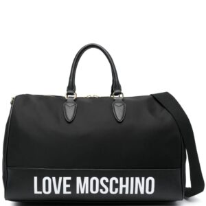 Love Moschino logo-print duffle bag
