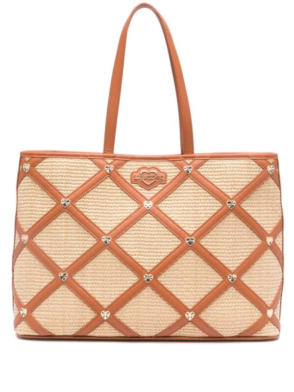 Love Moschino heart-motif tote bag