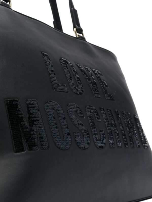 Love Moschino sequin-logo detail tote bag - Image 3