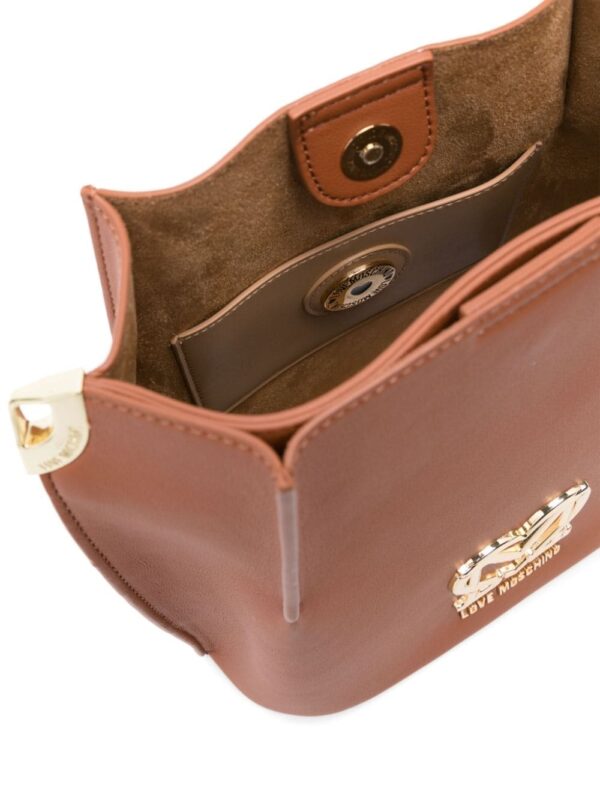 Love Moschino logo-lettering shoulder bag - Image 4