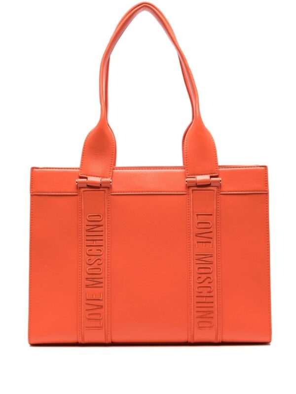 Love Moschino logo-embroidered shoulder bag