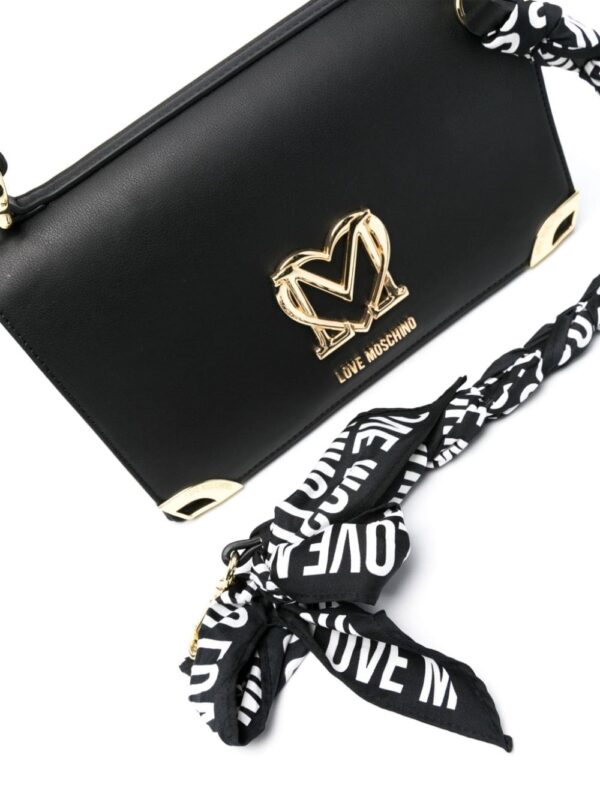 Love Moschino logo-plaque tote bag - Image 4