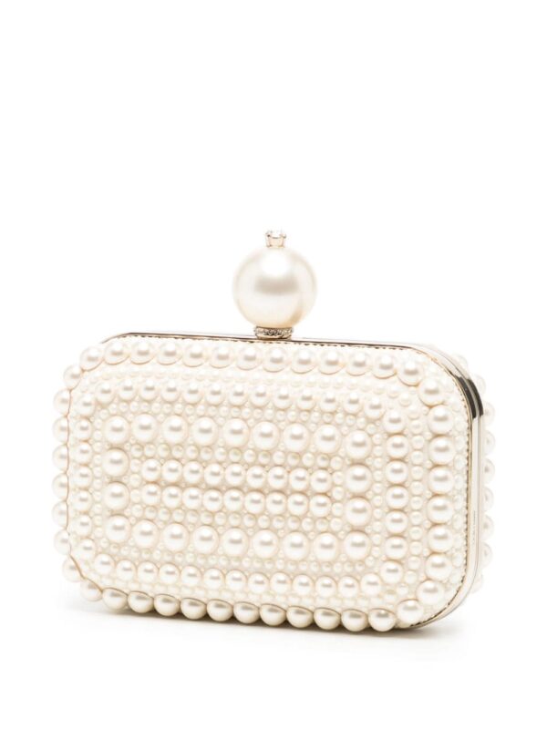 Jimmy Choo Cloud pearl-embellished clutch bag - Image 3