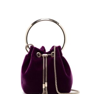 Jimmy Choo Bon Bon velvet shoulder bag