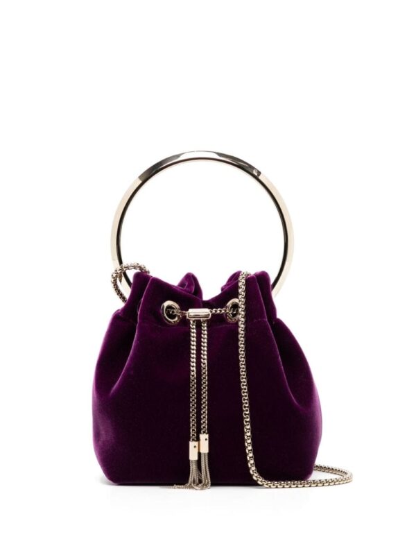 Jimmy Choo Bon Bon velvet shoulder bag
