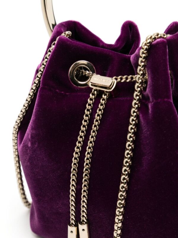 Jimmy Choo Bon Bon velvet shoulder bag - Image 4