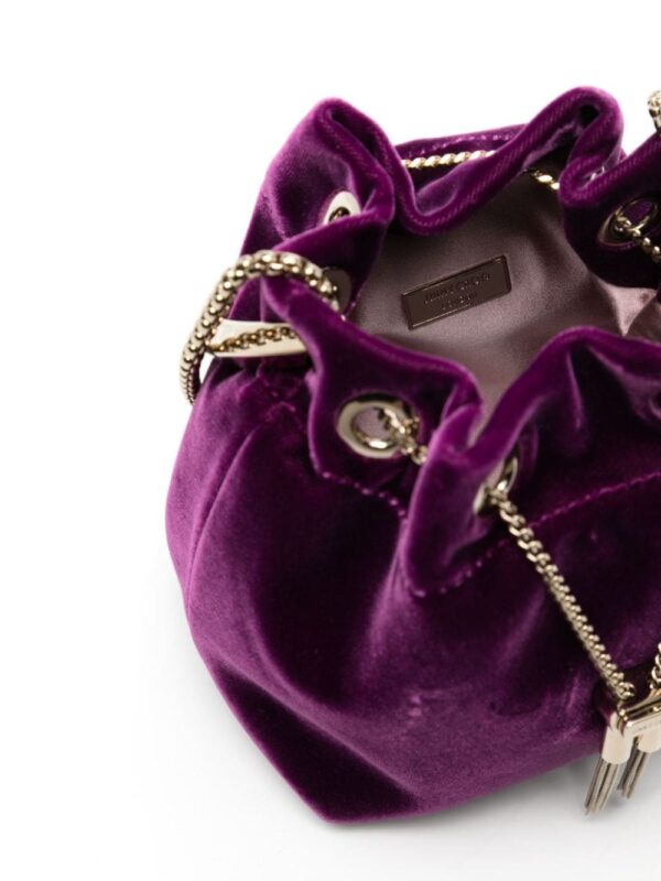 Jimmy Choo Bon Bon velvet shoulder bag - Image 5